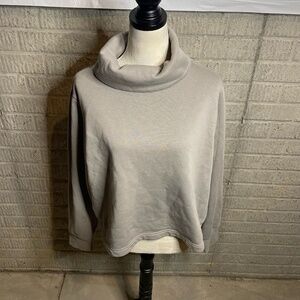 Zara Cowl Neck Long‎ Sleeve Relaxed Fit Pullover Sweatshirt Size Large